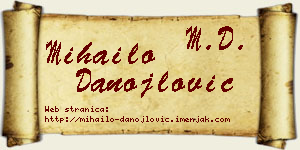 Mihailo Danojlović vizit kartica